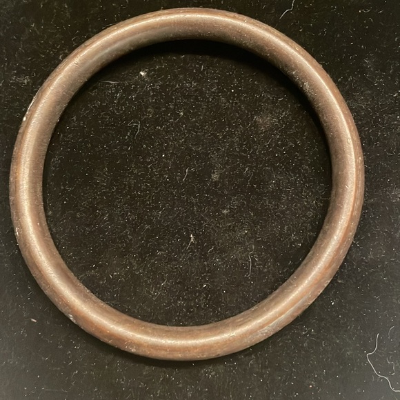 8” stackable wooden walnut bangle bracelet - Picture 2 of 6